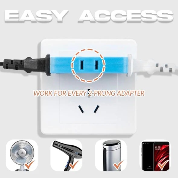 (đ„2024Last Day Promotion - 49% off)2024-180 Degrees Rotatable Socket Converter