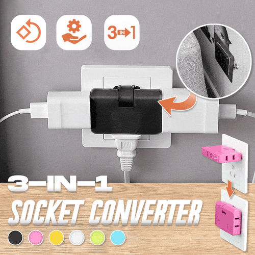 (đ„2024Last Day Promotion - 49% off)2024-180 Degrees Rotatable Socket Converter