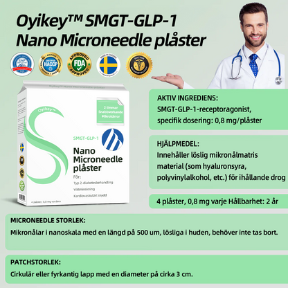 𝗢𝘆𝗶𝗸𝗲𝘆® 𝗦𝗠𝗚𝗧-𝗚𝗟𝗣-𝟭 𝗡𝗮𝗻𝗼 𝗠𝗶𝗸𝗿𝗼𝗻ä𝗹𝗲𝗻𝗽𝗹𝗮𝘀𝘁𝗲𝗿 🔥 (𝒔𝒎ä𝒓𝒕𝒍ö𝒔, 𝒍å𝒏𝒈𝒗𝒂𝒓𝒊𝒈 𝒆𝒇𝒇𝒆𝒌𝒕,𝐚𝐧𝐯ä𝐧𝐝𝐛𝐚𝐫 𝐟ö𝐫 𝐛𝐞𝐡𝐚𝐧𝐝𝐥𝐢𝐧𝐠 𝐚𝐯 𝐝𝐢𝐚𝐛𝐞𝐭𝐞𝐬, 𝐟𝐞𝐭𝐦𝐚 𝐨𝐜𝐡 𝐡𝐣ä𝐫𝐭- 𝐨𝐜𝐡 𝐤ä𝐫𝐥𝐬𝐣𝐮𝐤𝐝𝐨𝐦𝐚𝐫)🔥🔥🔥